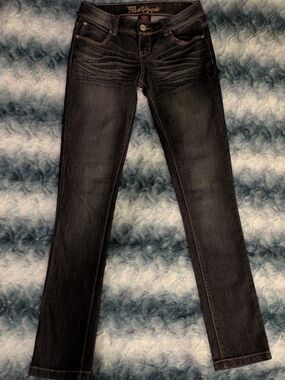 Bubblegum Women's Straight Leg Jeans in Black Wash
